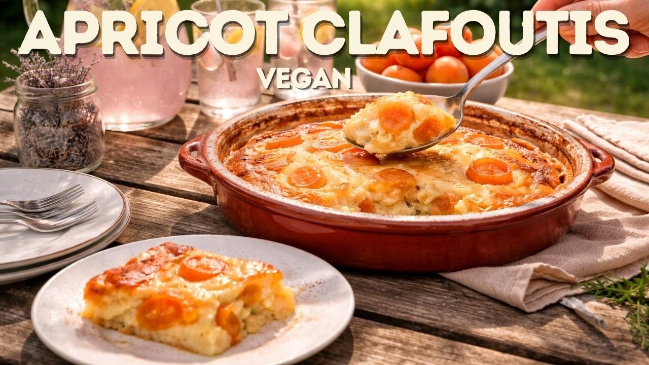 Provençal Apricot-Lavender Clafoutis: A Traditional Pudding Cake with Xinjiang Apricots