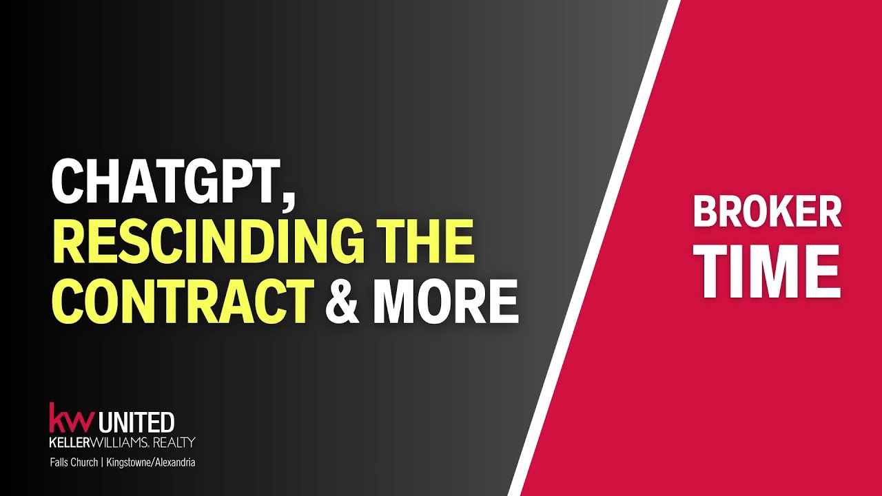 ChatGPT for Agents, Winter Property Tips & Contract Rescission Guide