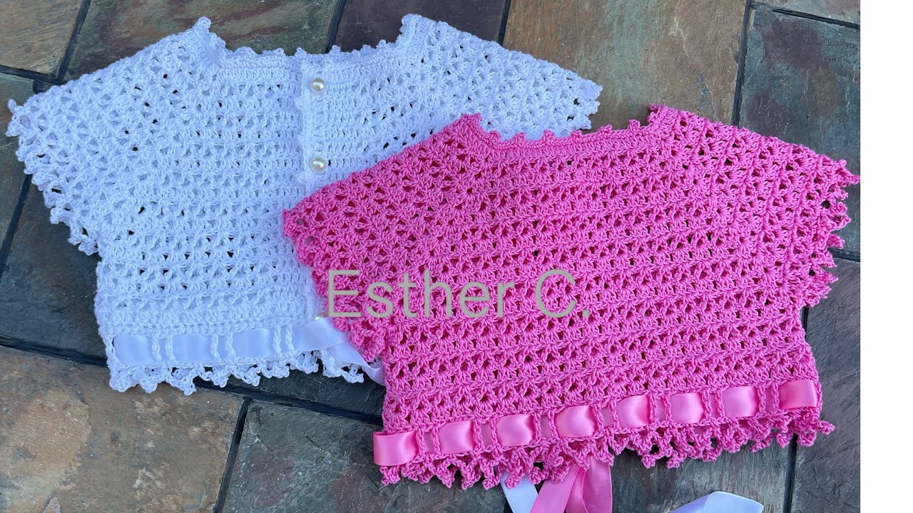 How to crochet a baby yoke 1-2 years step by step