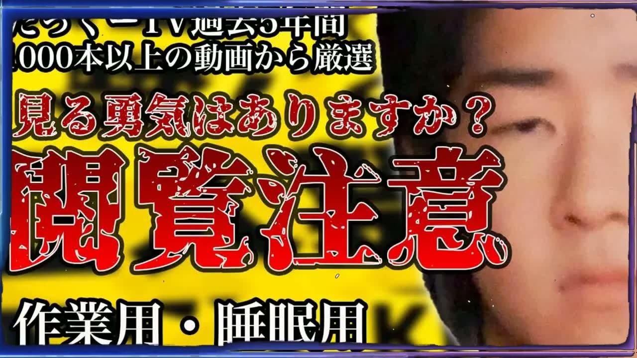 【作業用まとめ】本物の怖い話を一気見してください【たっくーTV⧸切り抜き】