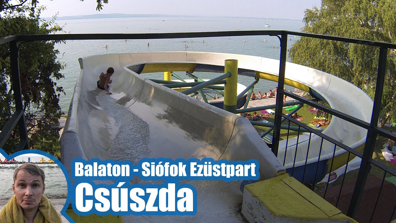 Balaton - Siófoki Ezüstparti szabadstrand csúszda