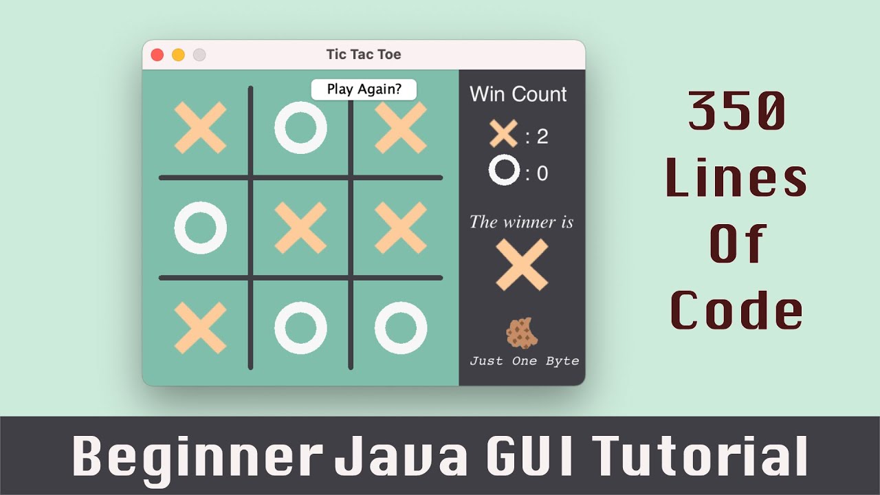 Learn By Coding a Tic Tac Toe game in Java
