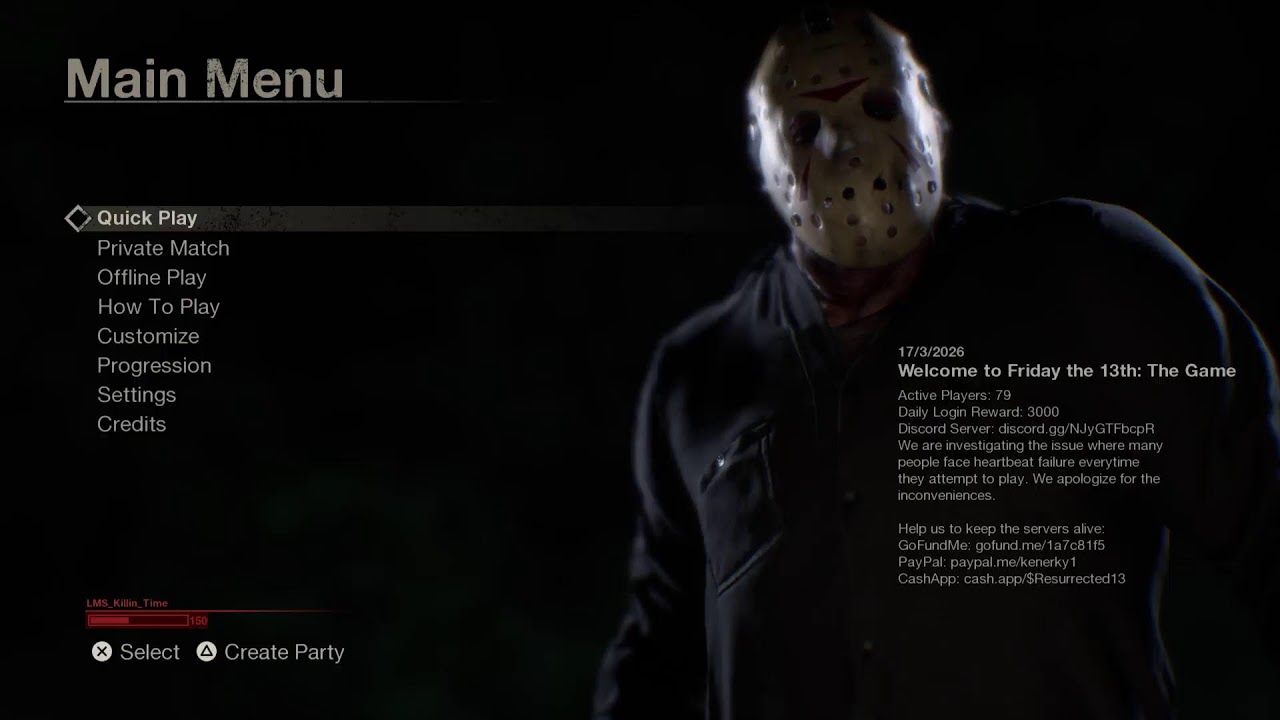Friday The 13th The Game!!! NO Lives Matter!! With KillinTime!!