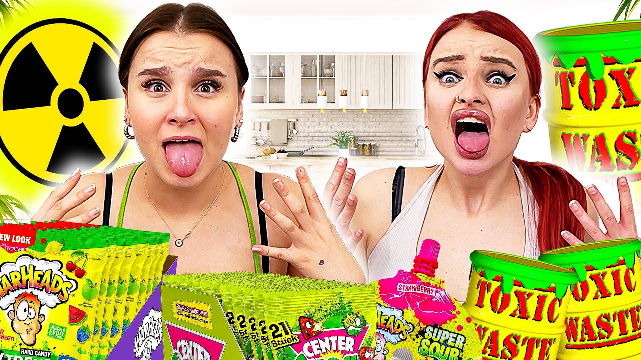 Wer mehr SAURES ISST, gewinnt 500€ ! 🍋😵 (Challenge)- Celina