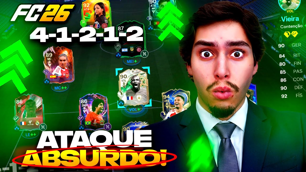 Que P*RRA de Tática é Essa?! Teste AGORA Essa 41212! 🤯 FC26