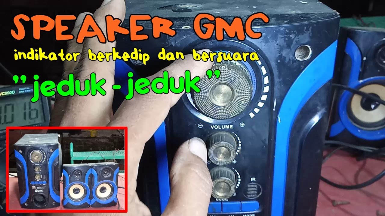 Speaker gmc bunyi dug dug seirama dengan lampu indikator ||GMC888L