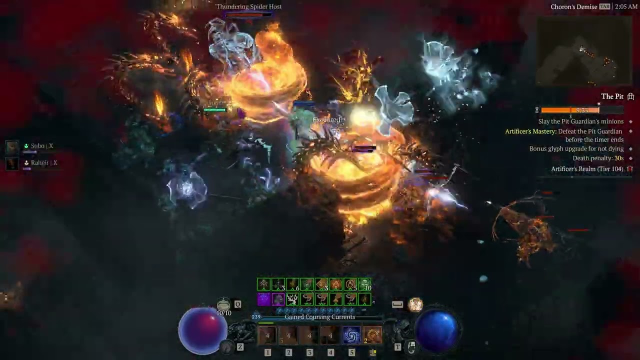 Diablo IV Season 9 Hydra Sorcerer Build Pit T104 Clear#diabloiv #diablo4 #gaming