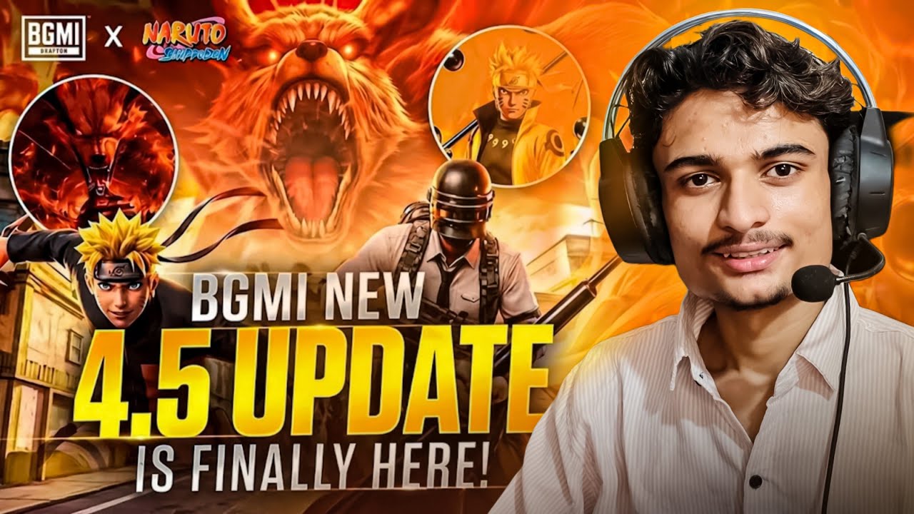 TRYING NARUTO X BGMI THEME MODE | BGMI NEW UPDATE 4.5 |