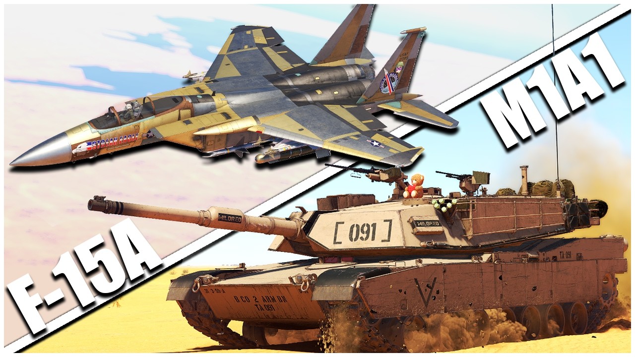 The American Warriors Of The Gulf War - M1A1 & F-15A - War Thunder
