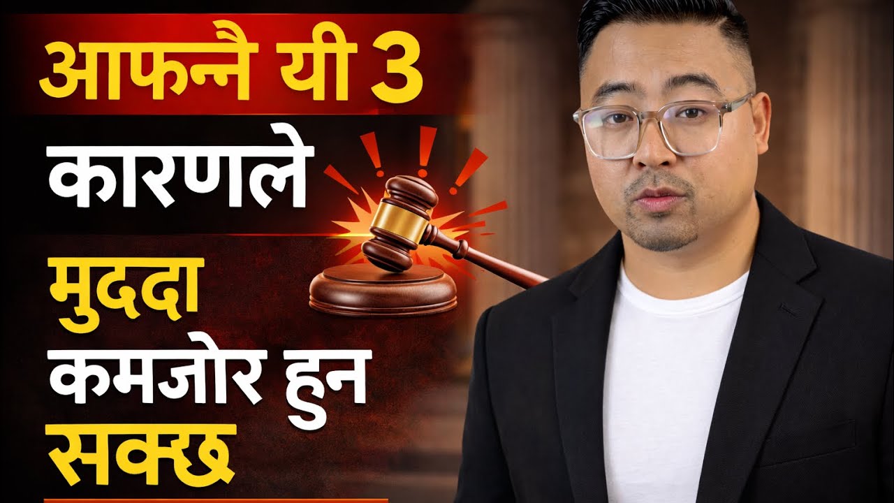 आफ्नै यी ३ कारणले मुद्दा कमजोर हुन सक्छ | Advocate Nelson Ghalan