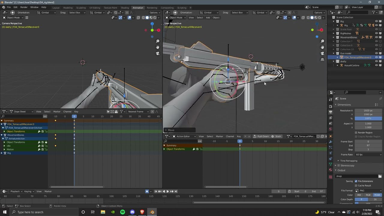 Beginner Animation Tutorial Fallout New Vegas - Part 1 - Blender Setup/Basics/ How to make an Idle