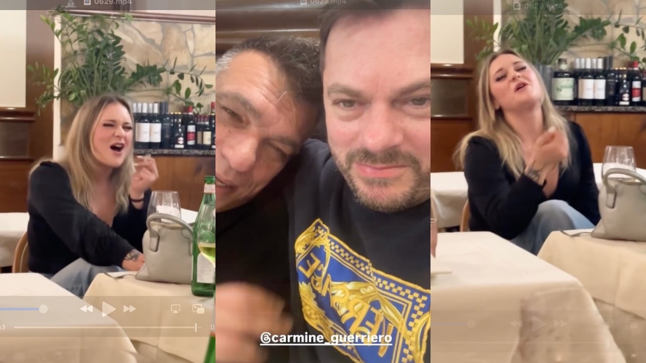 Filippo Champagne in gaina ci prova al ristorante con una bionda che prende in giro