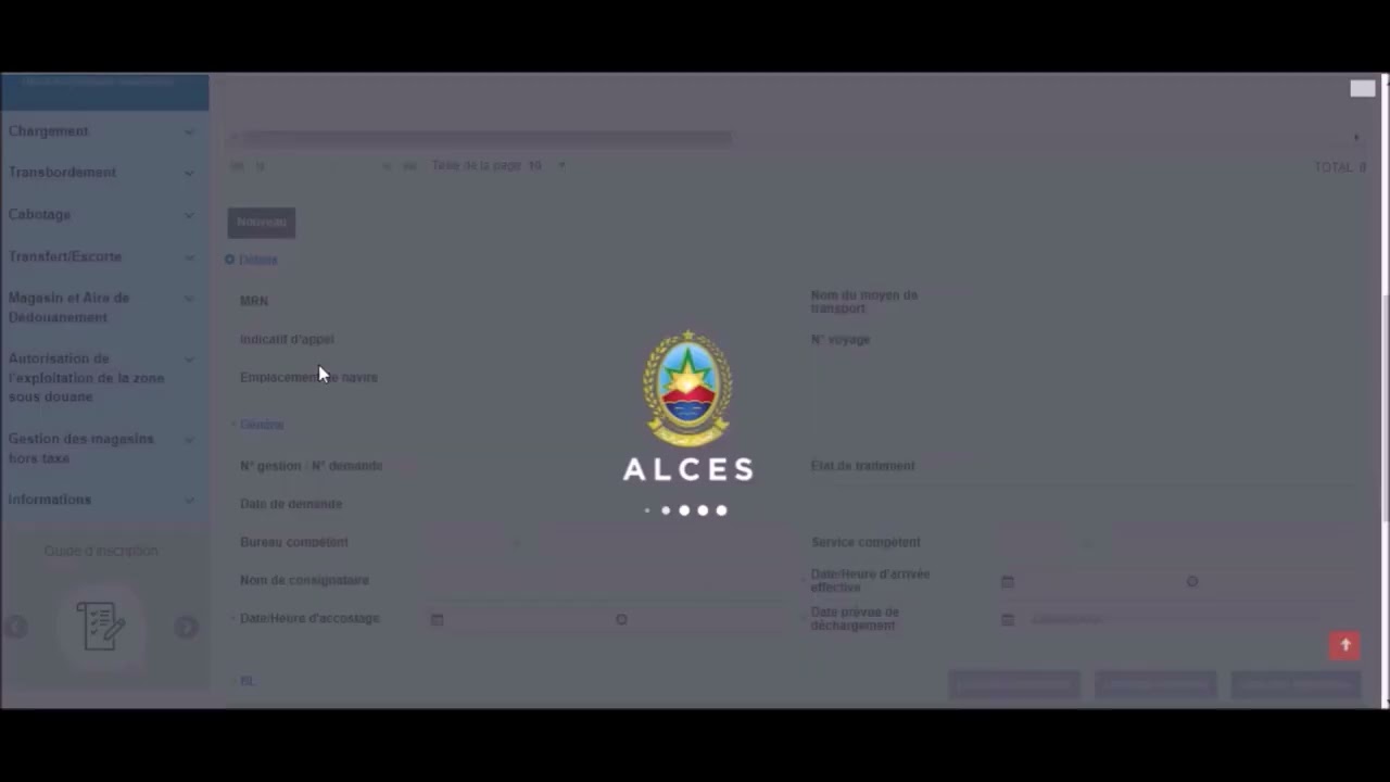 DEMANDE DE DECHARGEMENT MARITIME / ALCES 2024