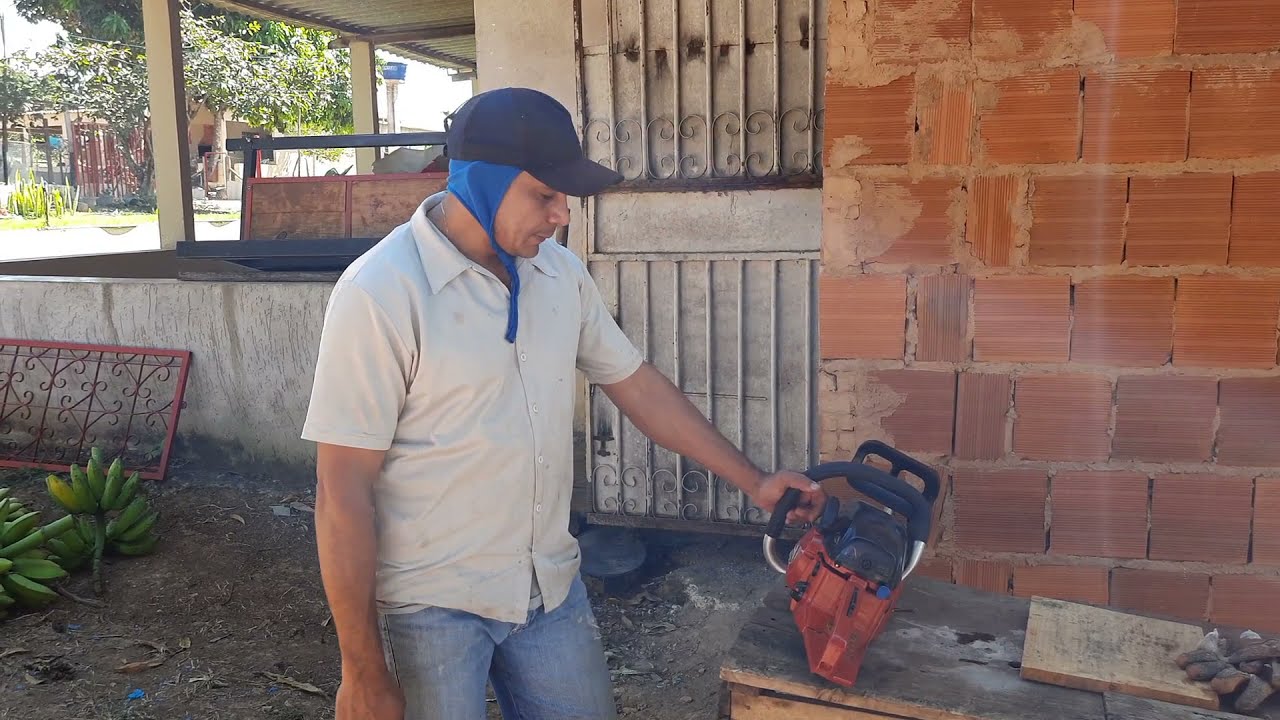 Ensinando ligar o motosserra Toyama TCS58X