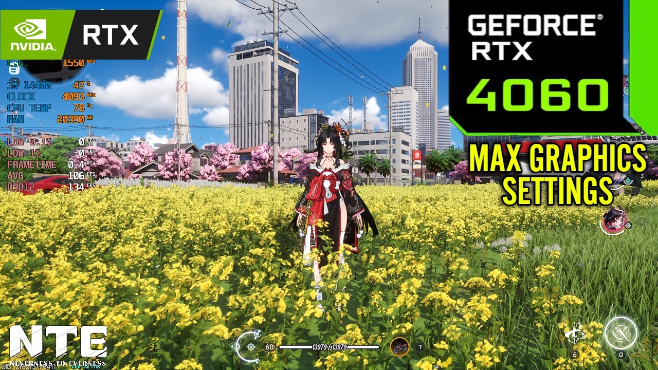 Neverness to Everness : RTX 4060 8GB ( Maximum Graphics Settings )