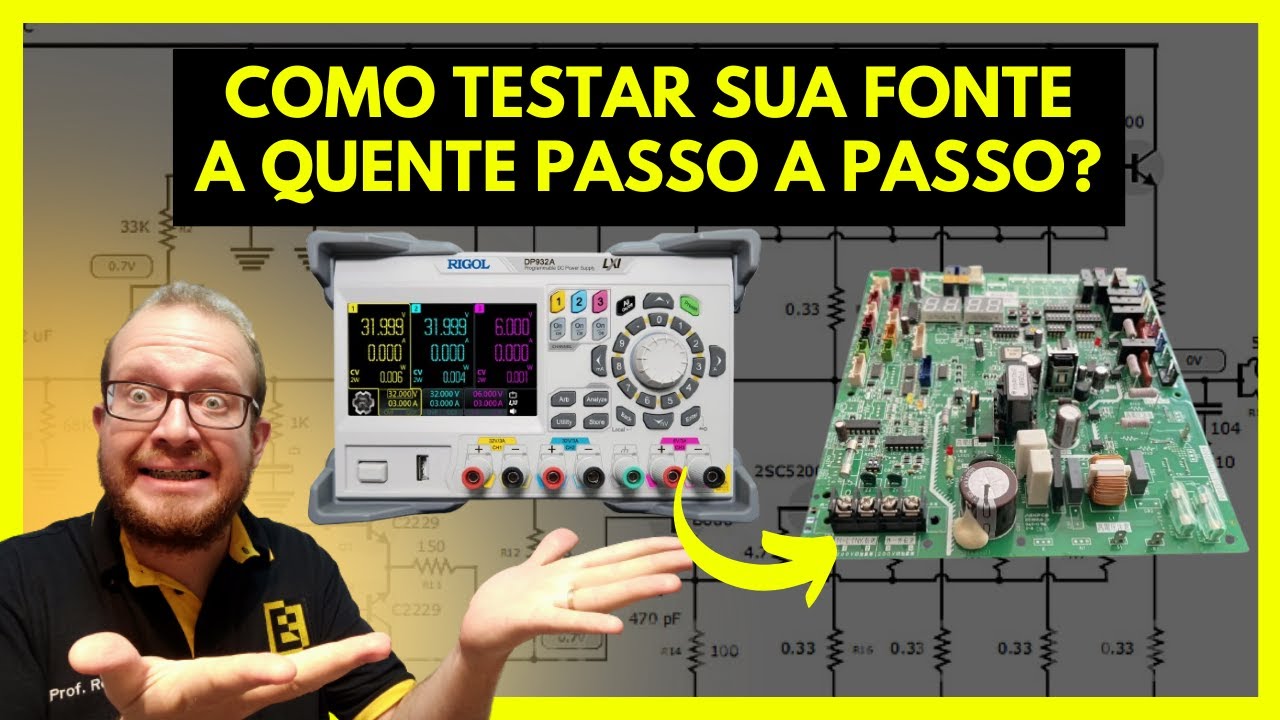 ISSO VAI TE MOSTRAR O DEFEITO NA Placa Passo a Passo! Teste a Quente com FONTE CC - Eletronica Facil