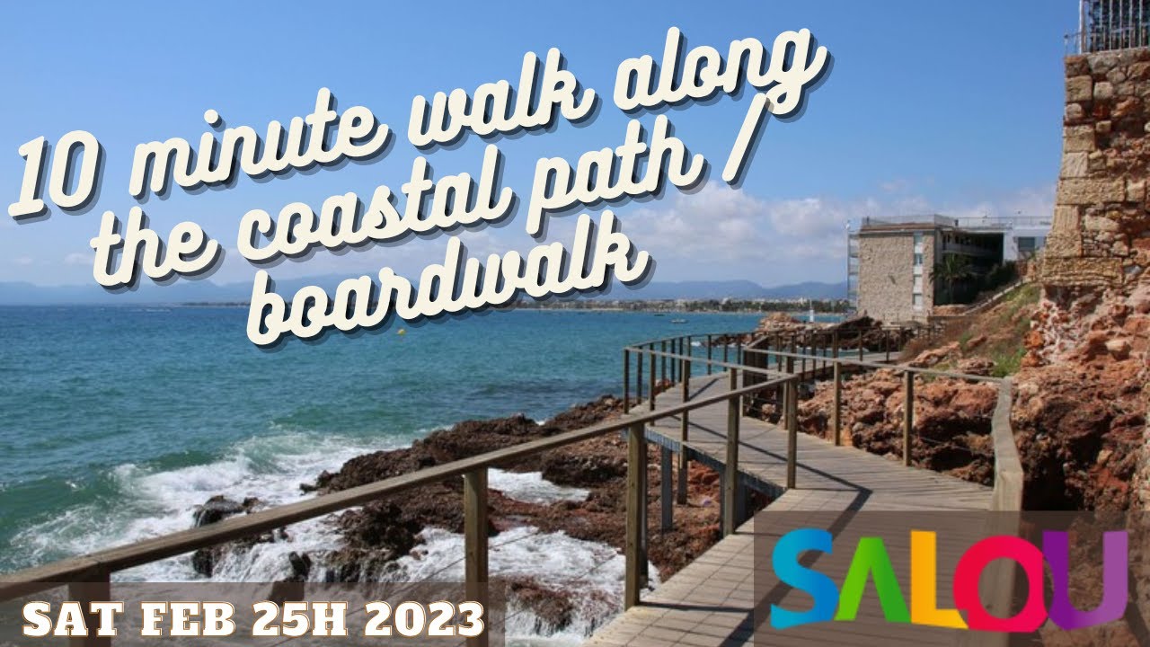 Salou Coastal Path 🇪🇸 (HD) - Beautiful Walk #salou