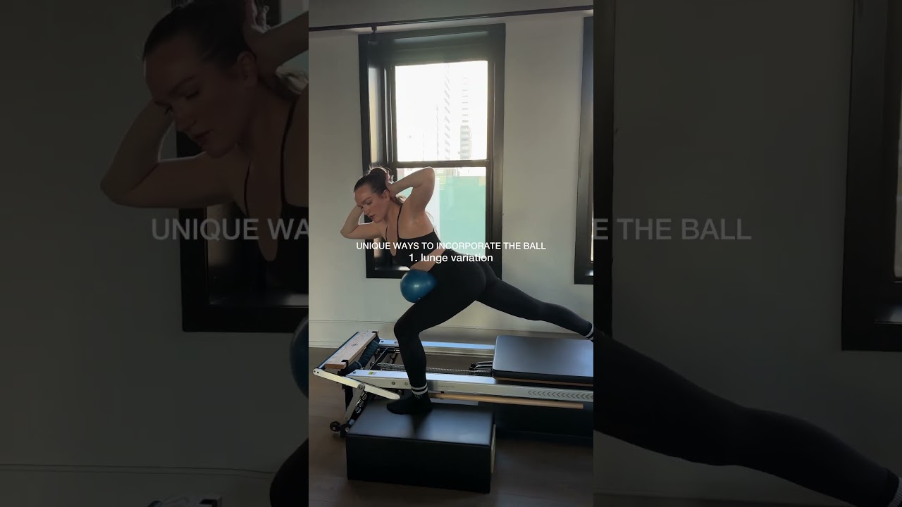 Pilates ball hacks you haven’t tried on the Reformer. 