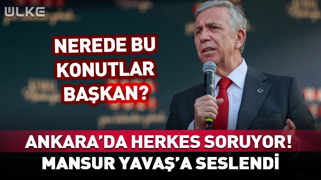Canlı Yayında Mansur Yavaş'a Seslendi! Herkes Bunu Soruyor...