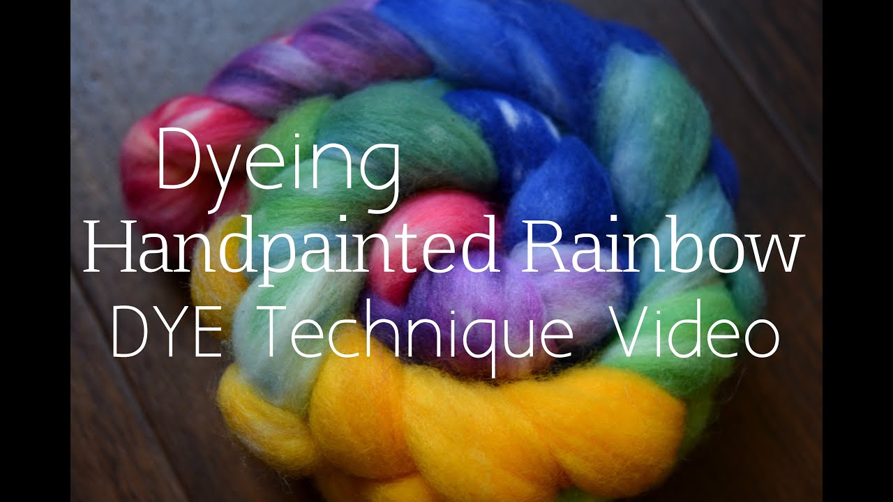 How to Handpaint Rainbow Roving