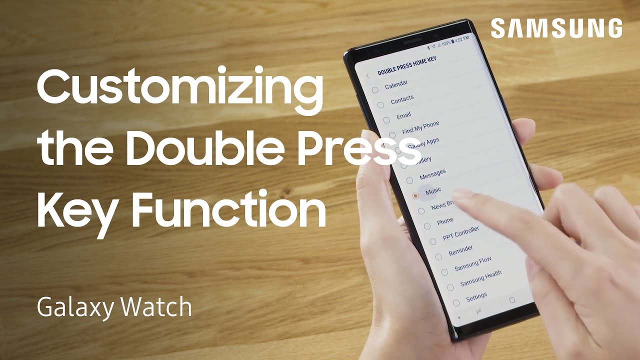 How to&nbsp;set the Double Press Key shortcut on your Galaxy Watch | Samsung US