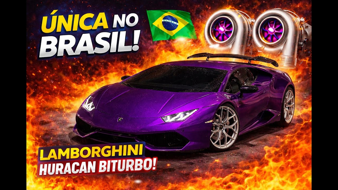 COMEÇOU! A SAGA DA LAMBORGHINI HURACÁN BITURBO | A ÚNICA DO BRASIL 😈🔥🇧🇷