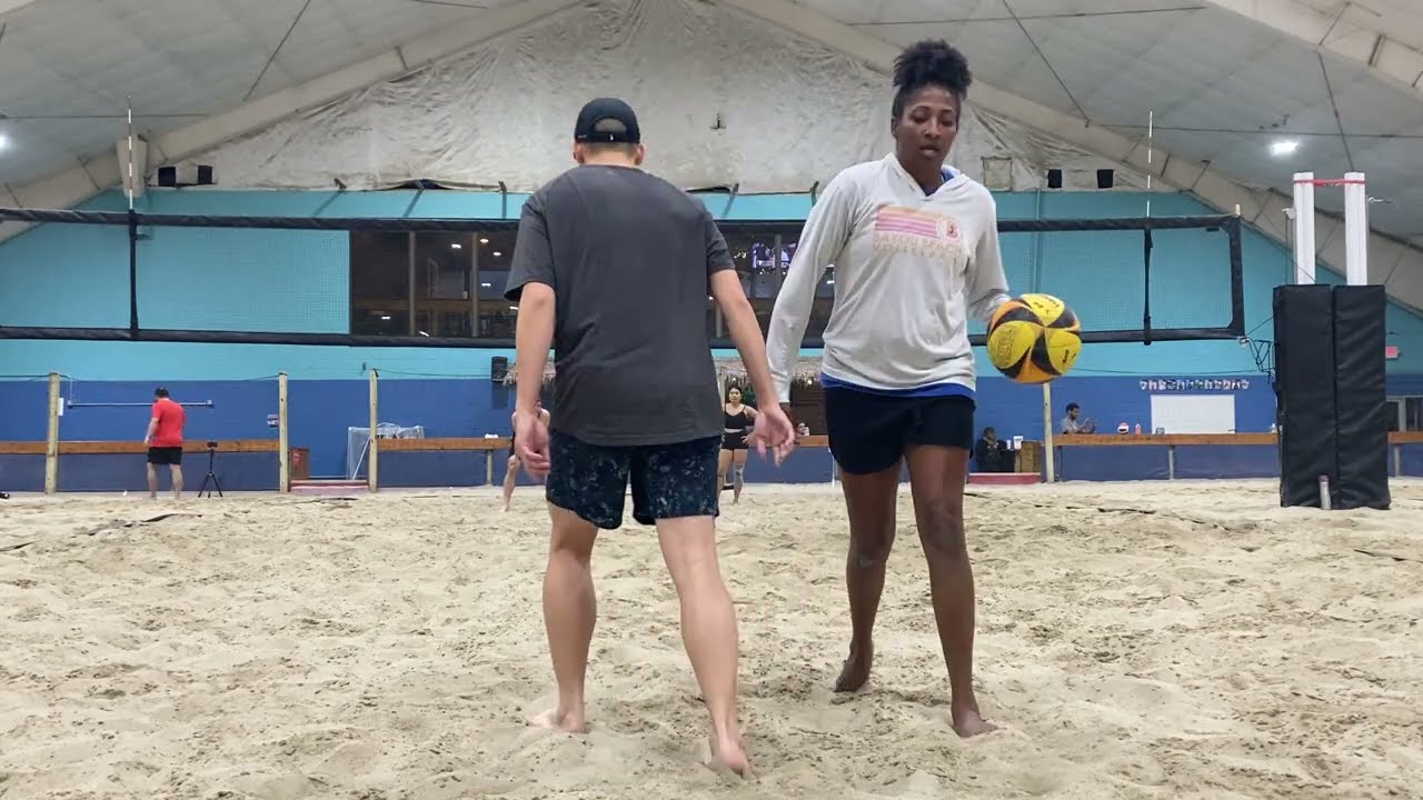 2vs2 Co Ed Beach Volleyball - Slim/Steven vs Angela/Eric - 1/12/2025 Playoff Semi Final League Game