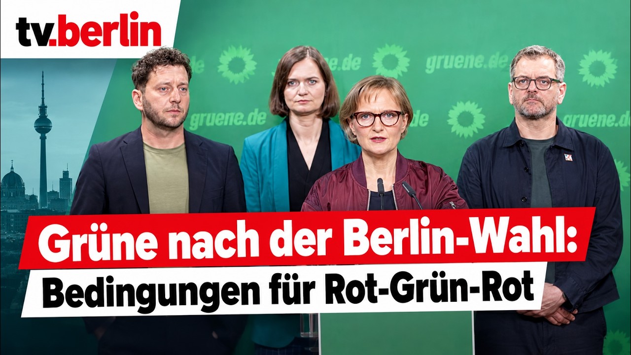 Gr&uuml;ne nach der Berlin-Wahl: Bedingungen f&uuml;r Rot-Gr&uuml;n-Rot