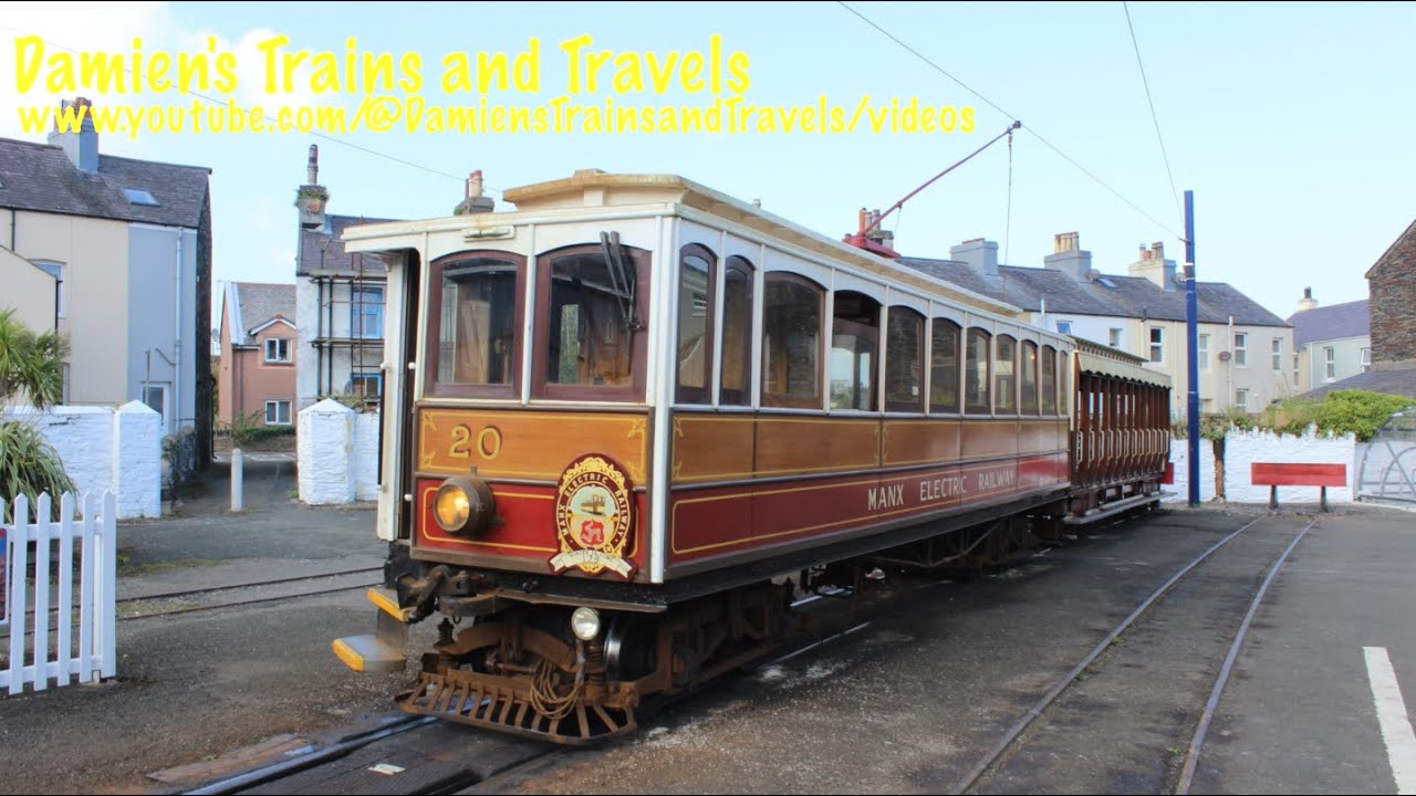 Trams at Ramsey, Manx Electric Railway, Ballaglass Glen and Dhoon Valley Waterfall, 30th August 2024