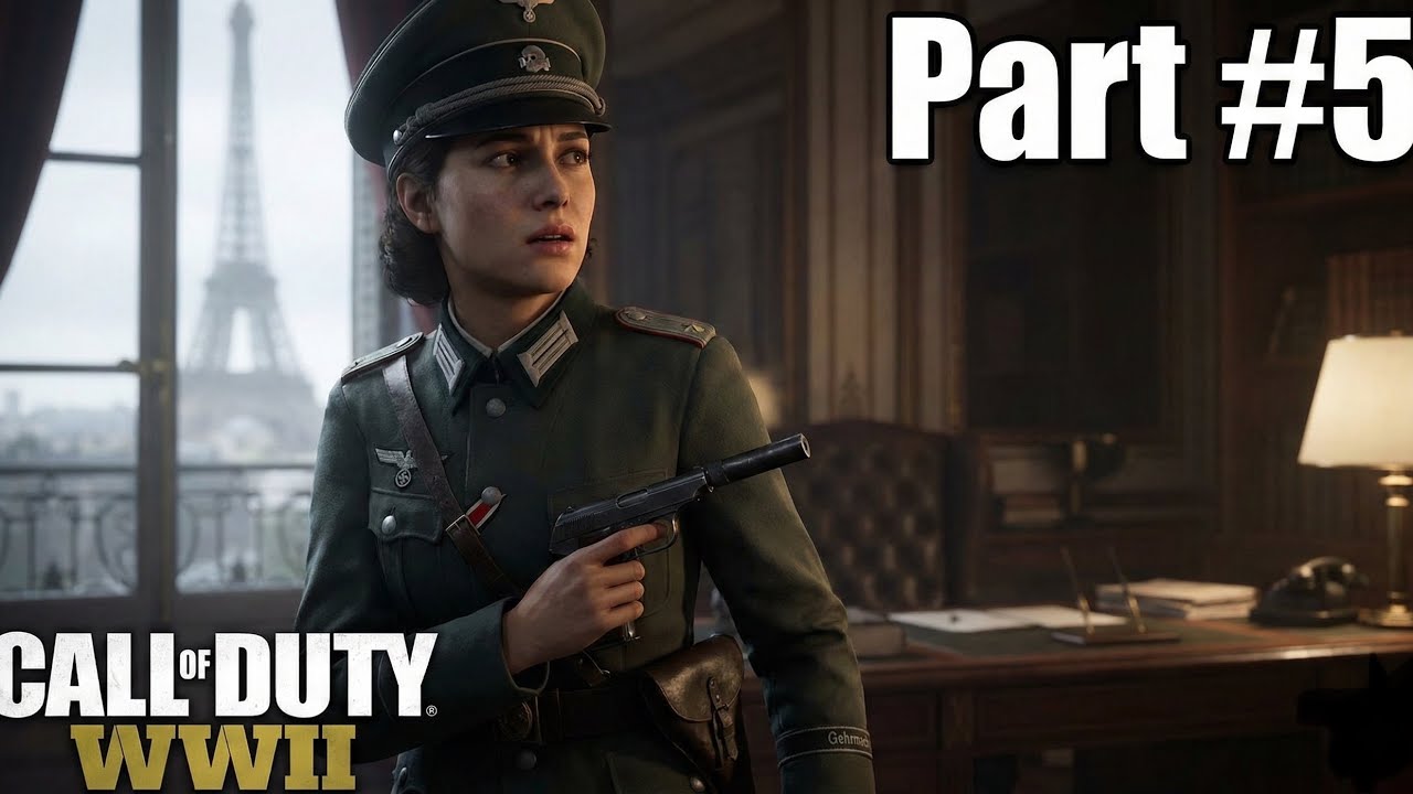 Call of Duty WWII PS5 Gameplay 4K60FPS #5 | Espionage & Liberation Mission