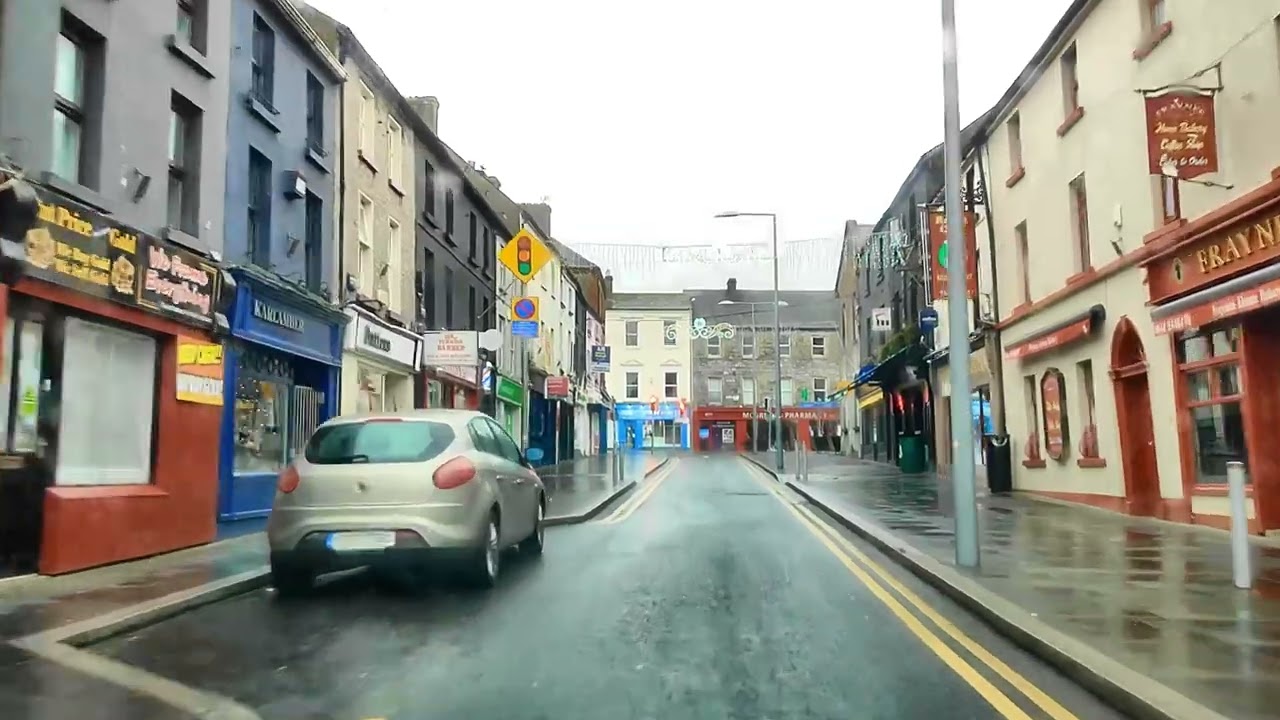 Christmas day in Mullingar | A drive through the town