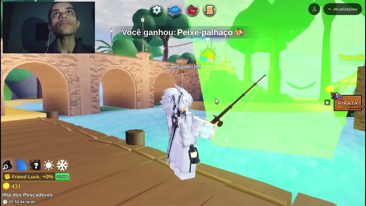 EM BUSCA DO PEIXE MAIS RARO DO ROBLOX - FISH IT! #roblox #fishitroblox @LipeGamer1M