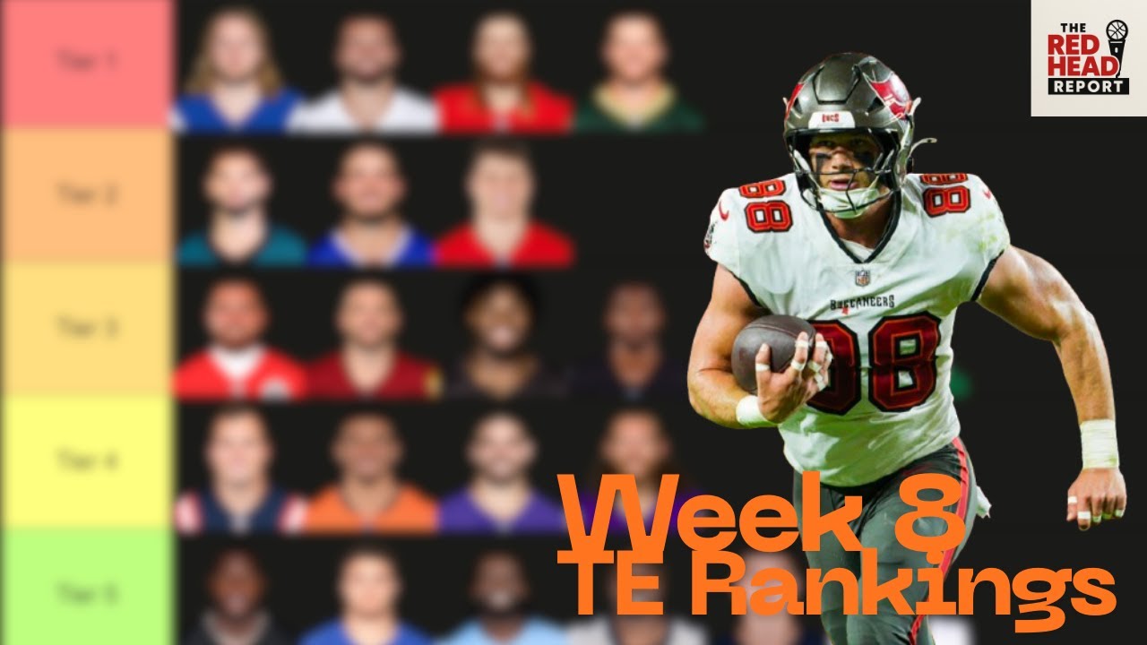 Week 8 Fantasy Football TE Rankings (Top 25)