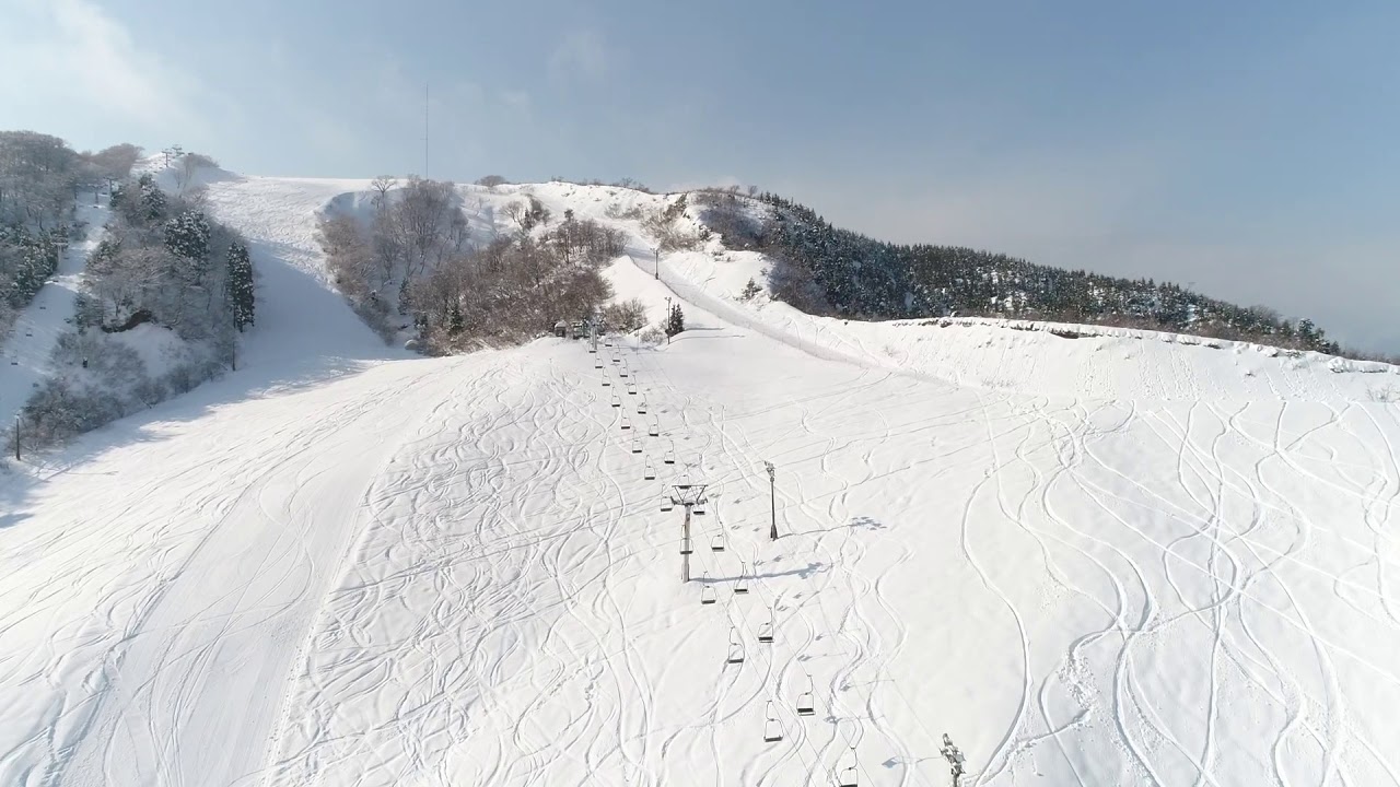 余呉高原リゾートYAP ゲレンデ全景 ドローン撮影 FULL