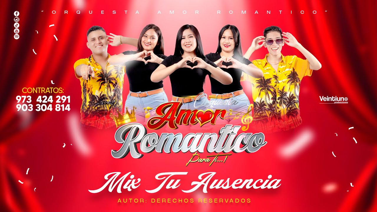 Mix Tu Ausencia - Amor Romántico Para Ti (En Vivo)