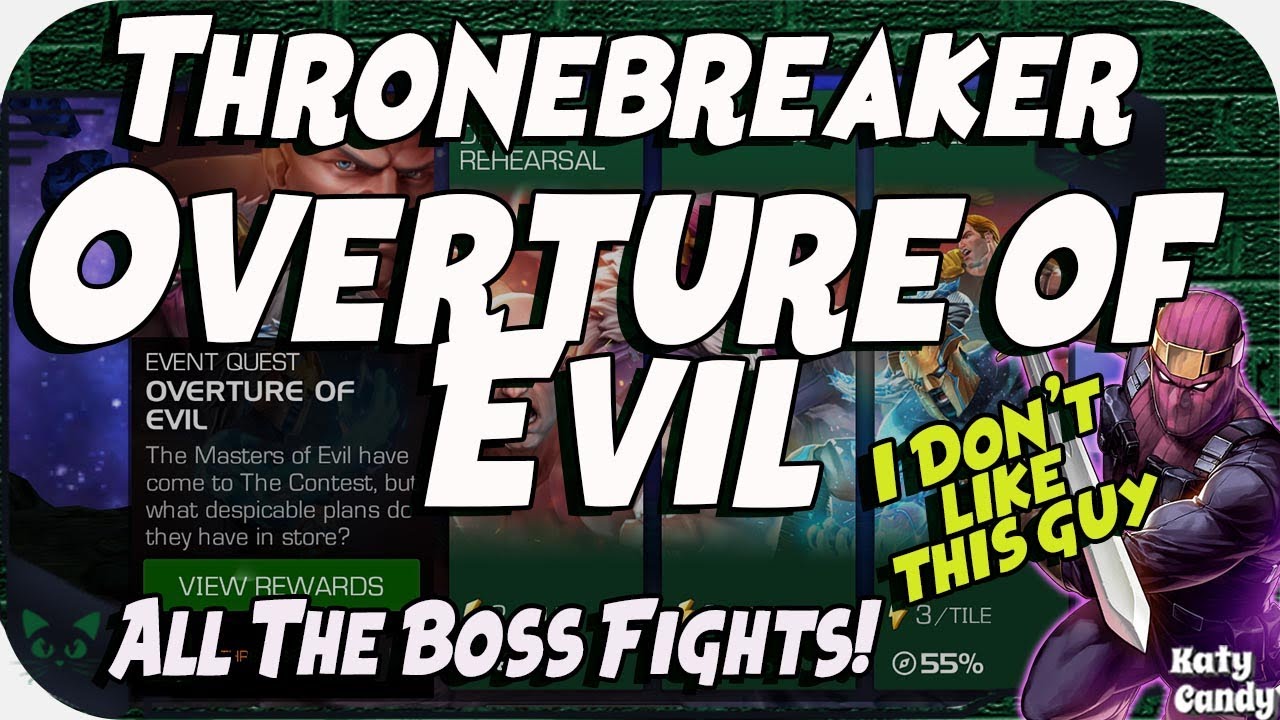 Thronebreaker Overture of Evil EQ | All the Boss Fights | Marvel Contest of Champions