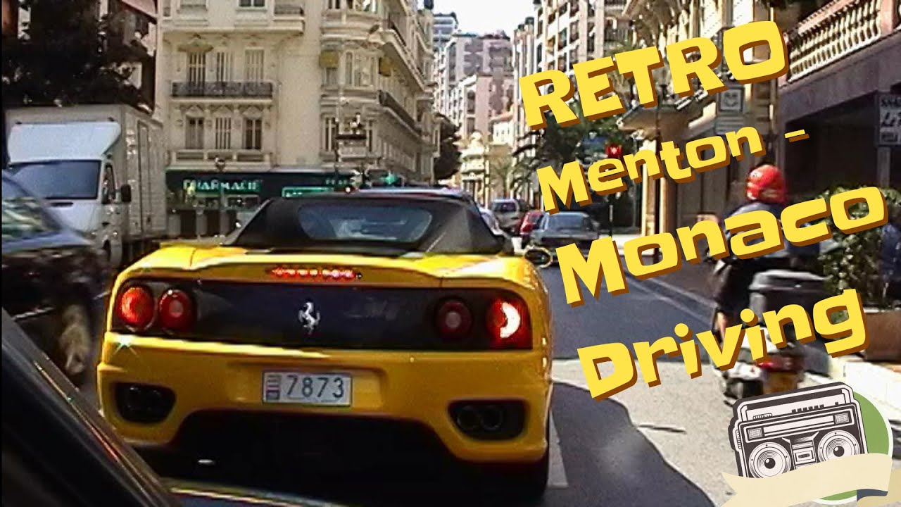 Menton - Monaco - Driving RETRO Early 2000s    SD/DV 720x576