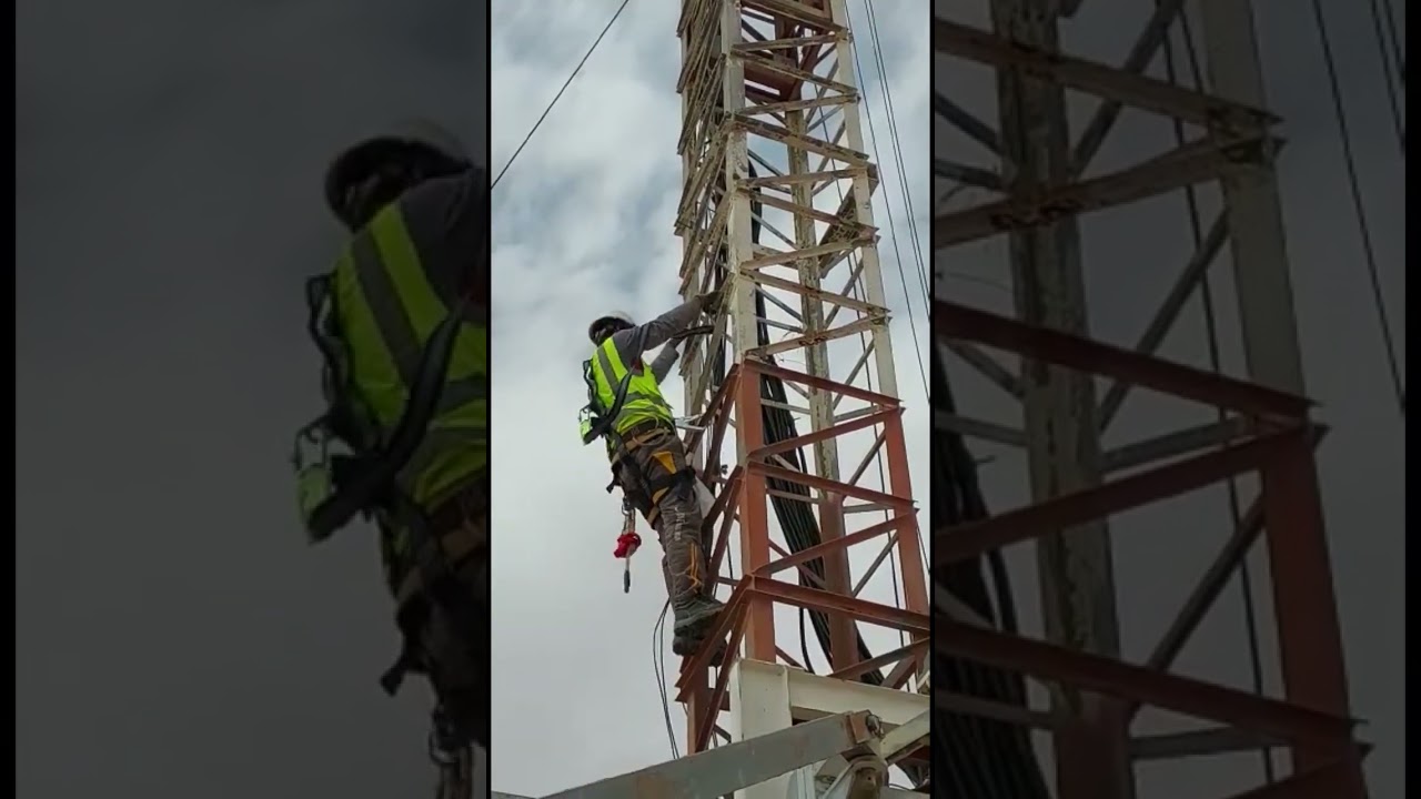 Rooftop mobile tower and new Rigger #shorts #pktelecommunications