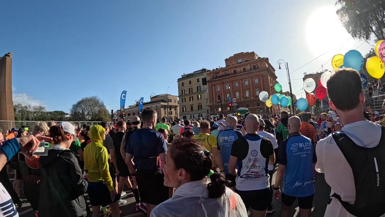 Rome Marathon 2025 - FULL COURSE - GoPro Recording