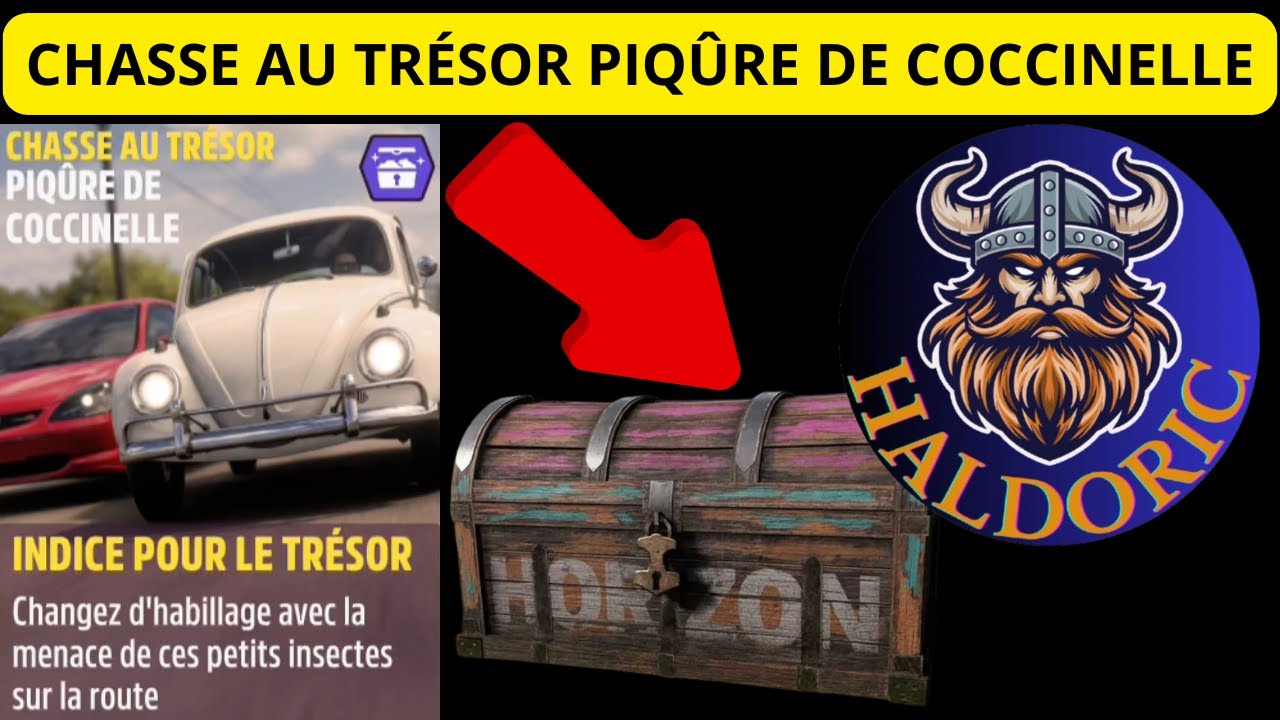 ⚠️BUG⚠️Chasse au trésor Piqûre de coccinelle. SOLUTION LOCALISATION TRESOR Forza Horizon 5 FH5.