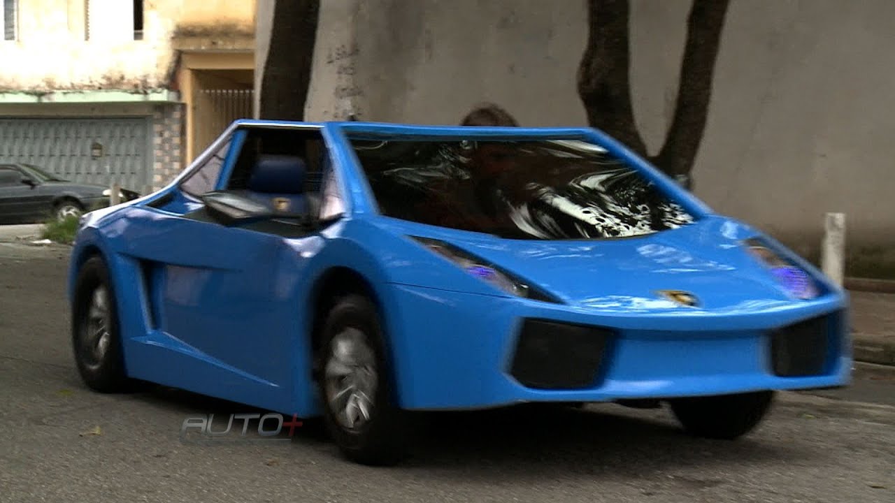 Pai constrói Mini Lamborghini para o filho