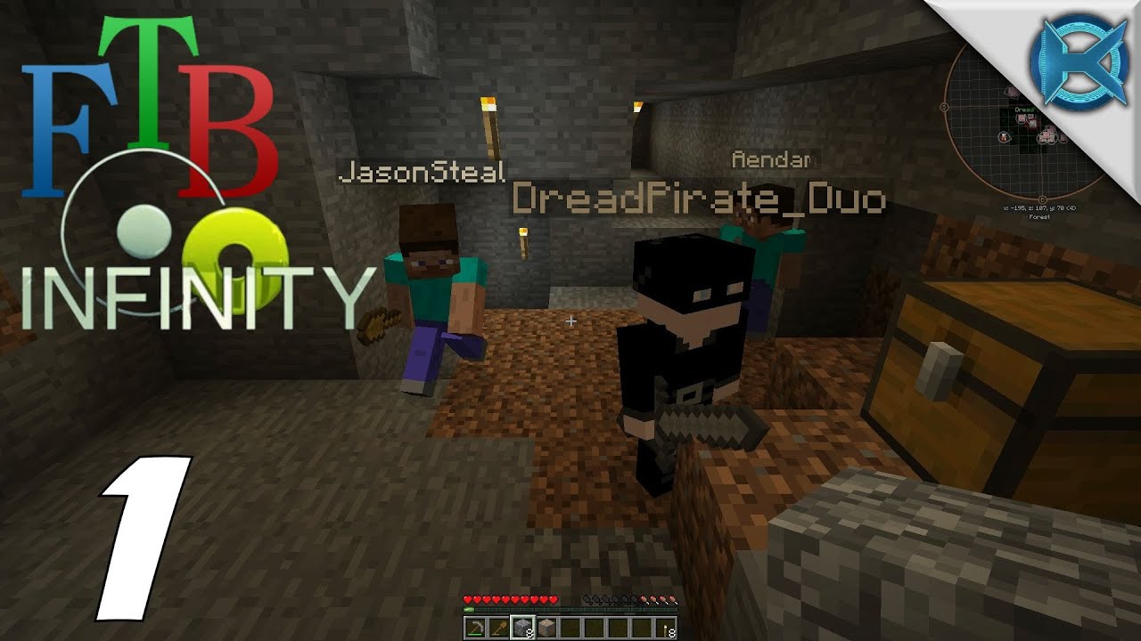 Minecraft FTB Infinity Multiplayer Gameplay / Let's Play (S-1) -Ep. 1- 