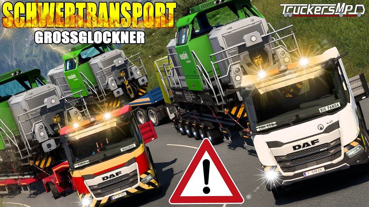 ETS2 SCHWERLAST-TRANSPORT: 61 Tonnen- Lok und 300 PS Großglockner [2598] EURO TRUCK SIMULATOR 2