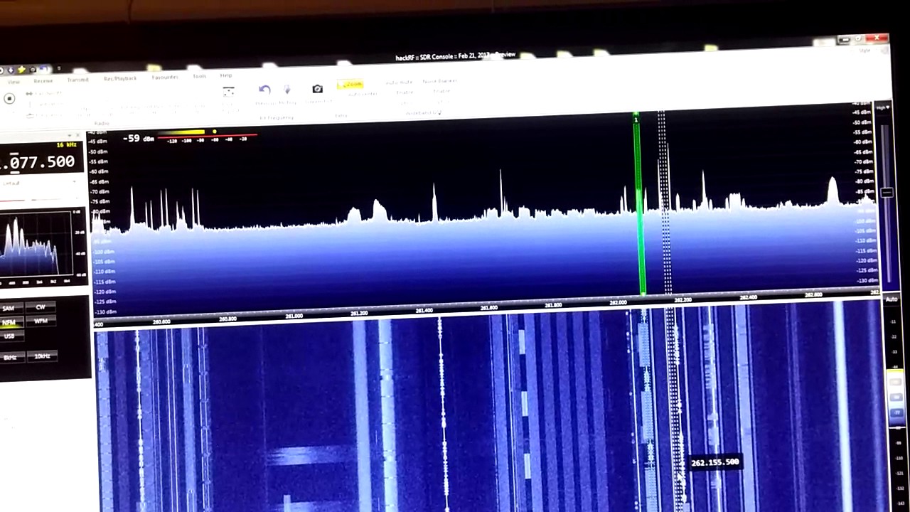 Cascaded LNA4ALL + HackRF + SDR console v.3 on MIL-SAT