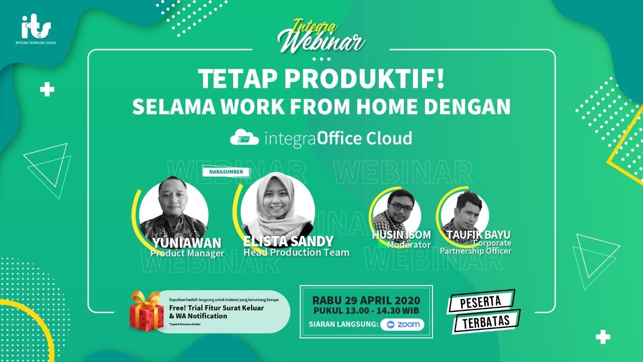 Webinar 1 - Tetap Produktif Selama Work From Home dengan integraOffice Cloud