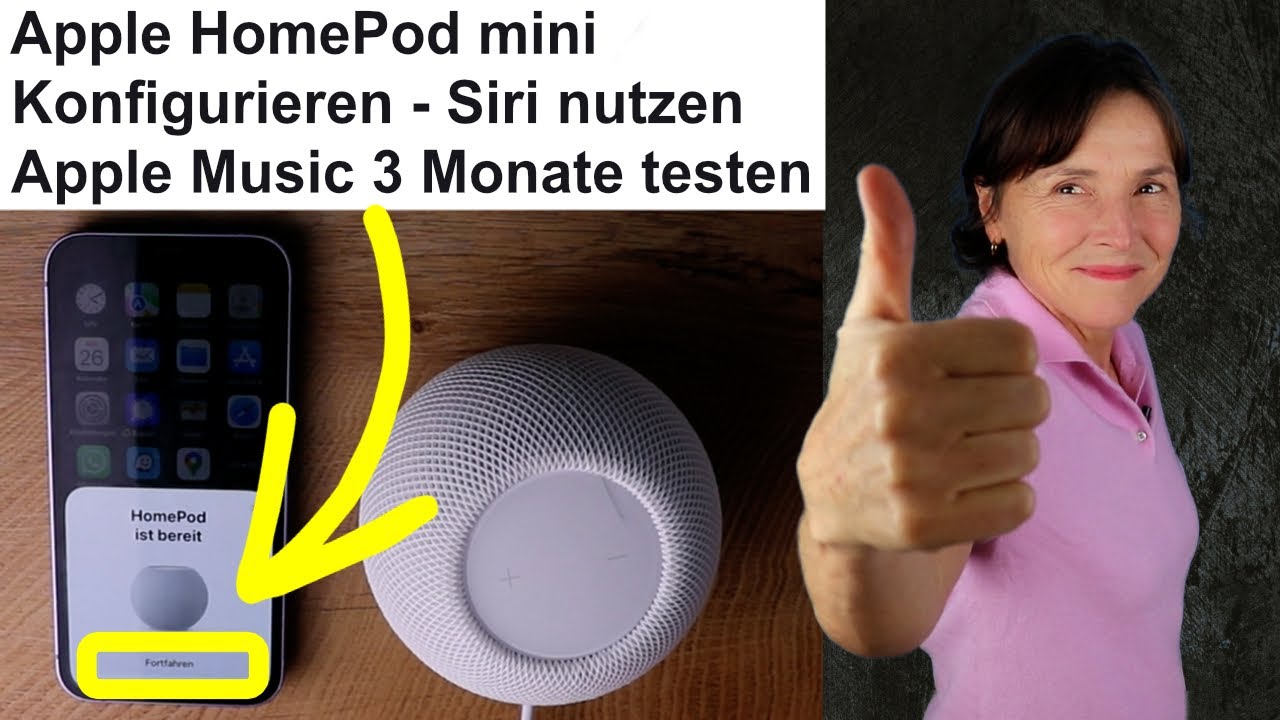 iPhone Tipp: Home Pod Mini einrichten und Apple Music f[r 3 Monate kostenlos testen.