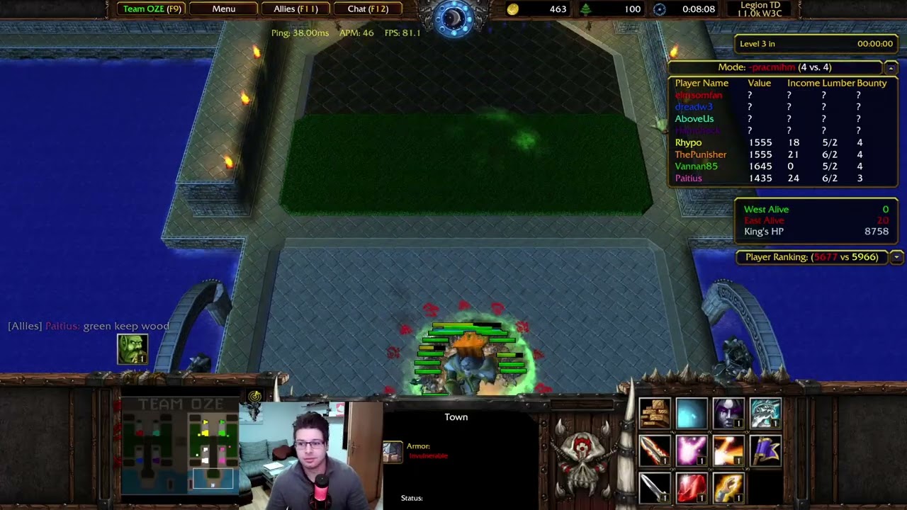 Warcraft3Champions Legion TD 4vs4 - 