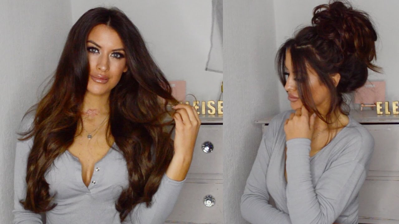 LULLABELLZ : 5 MINUTE HAIR - GLAM WAVES + MESSY BUN