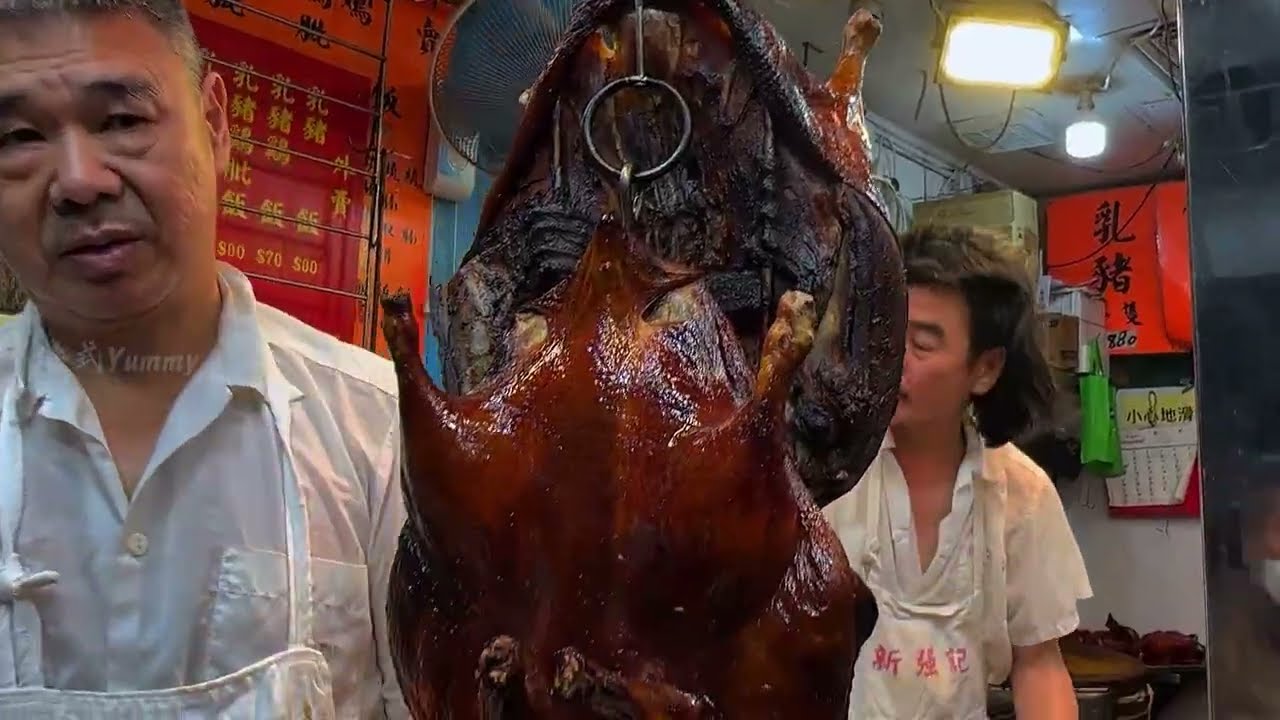全港識整「琵琶鴨」師傅唔多！這道快將失傳的脆香，我帶你見識。 #crispy pork #燒味 #food   #熱門  #美食  #asmr #推薦 #人気 #香港美食指南
