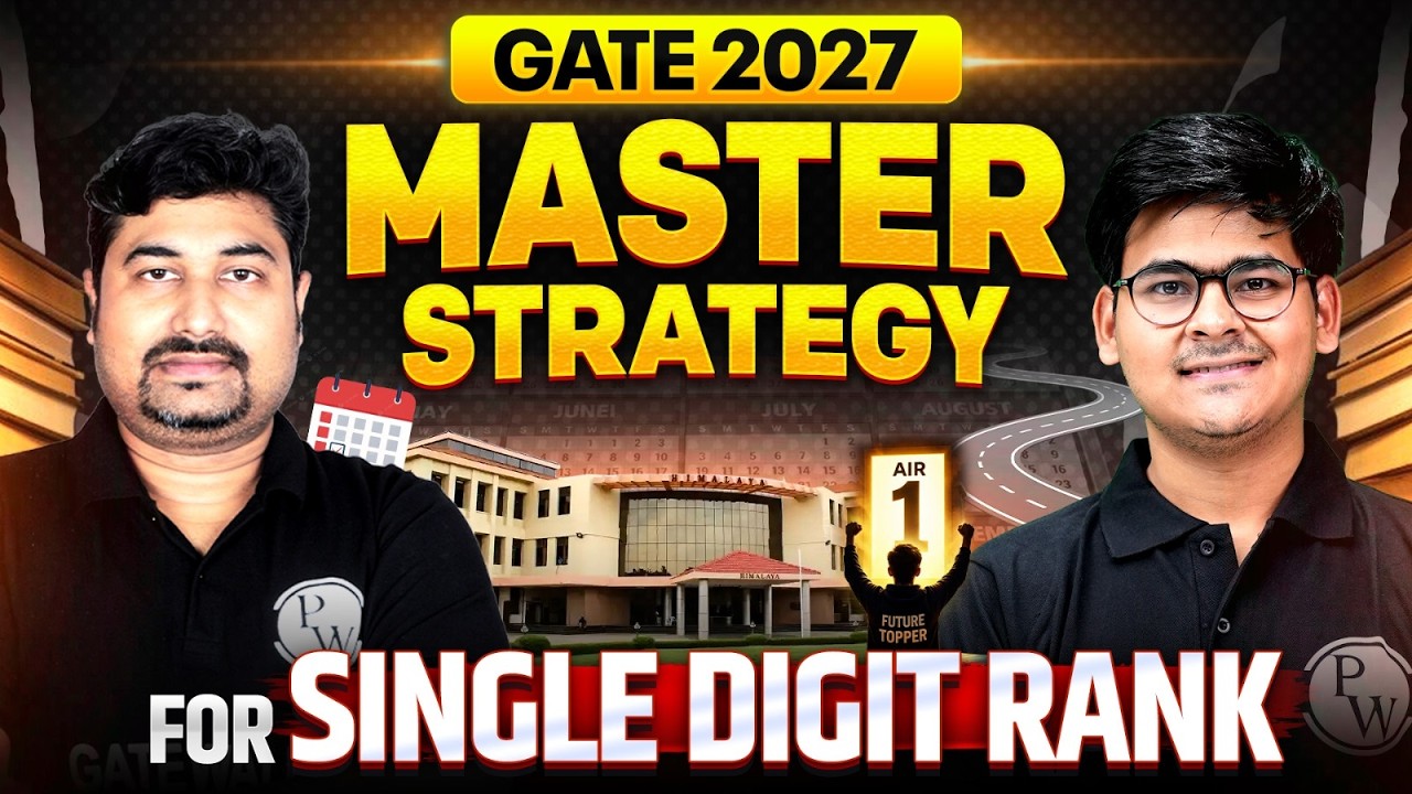 GATE 2027 Preparation | How to Get AIR 1 in GATE | Complete Preparation Strategy